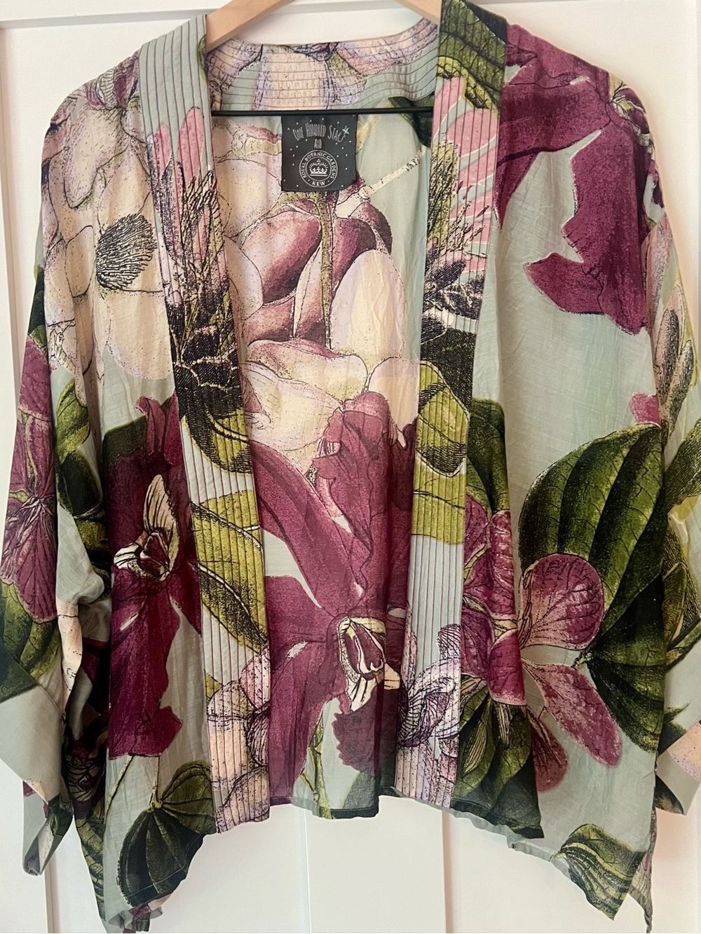 ONE HUNDRED STARS | Protea Robin Egg Blue Short Kimono
